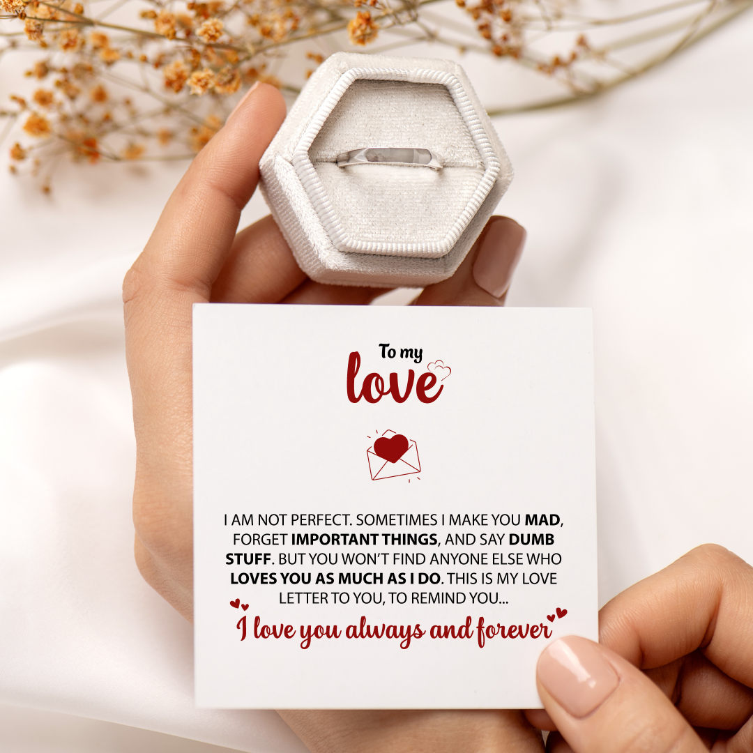 Viral "i love you" light Reflection 2 Rings (4 to 6 days fast delivery)