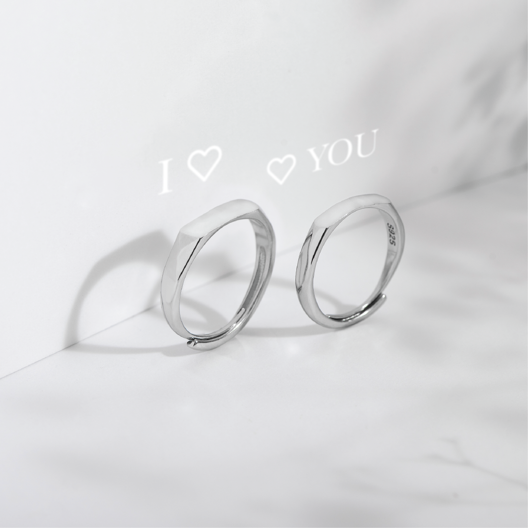 Viral "i love you" light Reflection 2 Rings (4 to 6 days fast delivery)